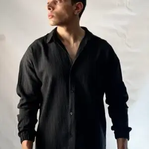 Black Cotton Tides Shirt